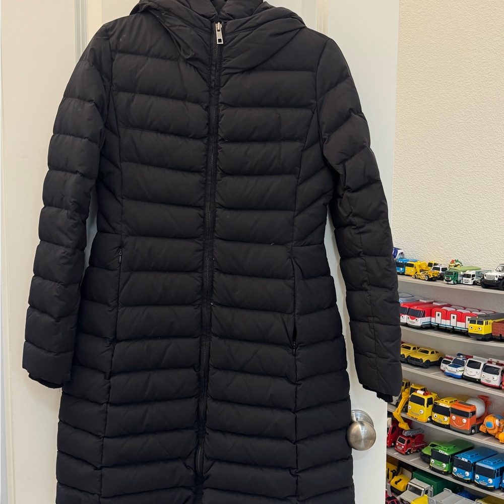 Vanessabruno Black Quilted Long Puffer Coat(size 36)